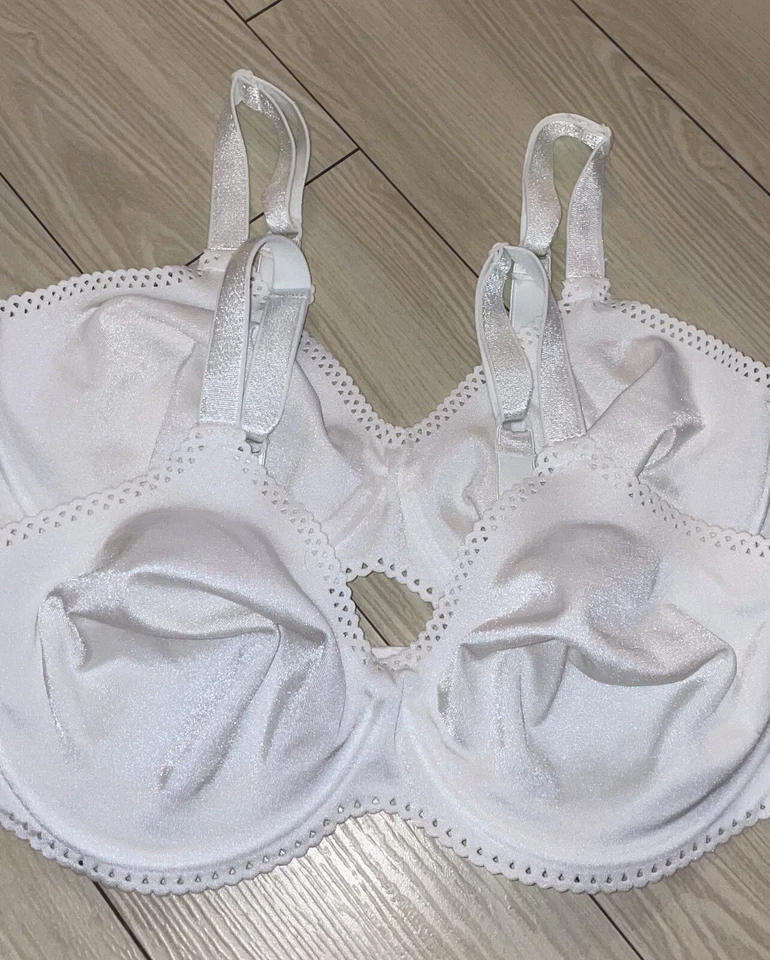 Lote 2 Sujetadores Playtex 7532 Body Fusion Sin Costuras Sin Forro Con Aros Mujer 36D Blanco Foto 3 de 4