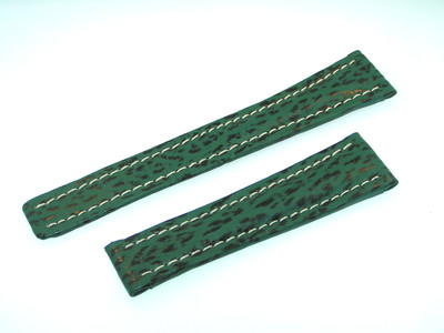 Breitling Band 20mm Hai grün green Shark Strap correa für Faltschliesse IB20-14 