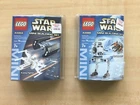 Lot 2 Star Wars Lego Mini Building Set 4484 4486 AT-ST Snowspeeder X-Wing TIE