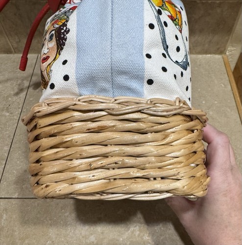 NUEVO Bolso Cubo de Mimbre Italiano Dolce & Gabbana D&G Secchiello Midollino MUY RARO - Imagen 14 de 22