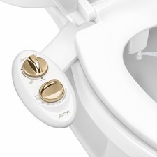 LUXE Bidet NEO 120 - Attachment for Toilet Seat, Gold