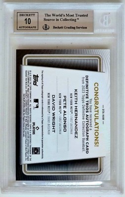 Topps MLB Baseball Card Wright Alonso Hernandez Autograph 1/5 