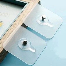 10X Wall Hanging Seamless Nails Screw Stickers Punch-Free Hooks Photoes DIY