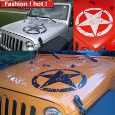 50cm Car Hood Body Decal Sticker Black Star For Pick Up Off-road Truck Universal