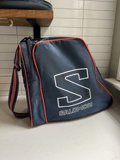 Salomon Ski Boot Gear Kit Bag With Strap Pocket Vintage Navy Orange Snowboard