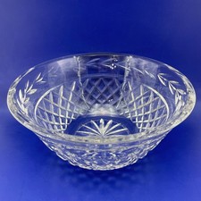 WATERFORD Glandore Crystal Bowl Clear Cut Dia...