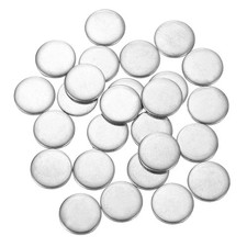 100Pcs Stainless Steel Disc 15/32" Dia 0.04" 1mm Thick Round Circle Plate