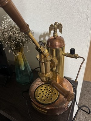 La Pavoni Professional 16 Cup Espresso Machine Copper And Brass