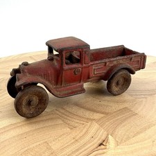 Vintage Arcade Model A Truck Cast Iron 214R Longbed Red