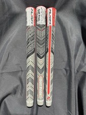 Golf Pride MCC Plus4 Align Set of 3 Golf Club Grips Gray/Red Midsize