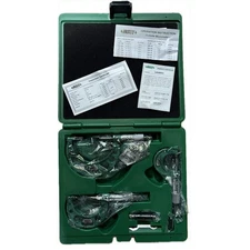 INSIZE 3203-33A Outside Micrometer Set,Ratchet Thimble 462U26