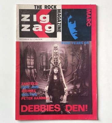 Zig Zag Magazine | Sept 1981 | Debbie Harry | Siouxsie Sioux, Marc Bolan, Sparks