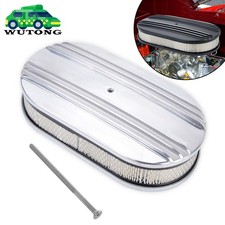 12 Half Finned Air Cleaner Set 4-barrel Carburetor 5-18 Neck Washable Filter 12 Half Finned Air Cleaner Set 4-barrel Carburetor 5-18 Neck Washable Filter