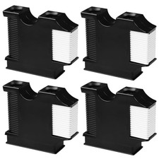 Boat Fender Hanger, Boat Rail and Cleat Fender Clips 4 Pack Black, Quick Conn...