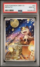 PSA 10 Pokemon Chinese Meowth Full Art  2025 CBB3C 02 07/07 Gem 3
