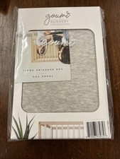 Goumi Nursery Changing Pad Cover Soft Bamboo Organic Cotton Fitted Gray