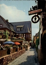 Drosselgasse Rudesheim Germany vintage postcard m900
