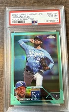 2023 Topps Chrome Update Series - Jordan Lyles #USC184 Aqua Refractor /199