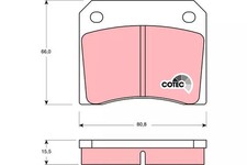 Plaquette de frein Peugeot 404