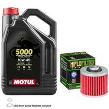 660 Mulhacen Oil and Filter Kit Motul 5000 10w40 4L Derbi 2012 Inc Washer 9.19 per litre
