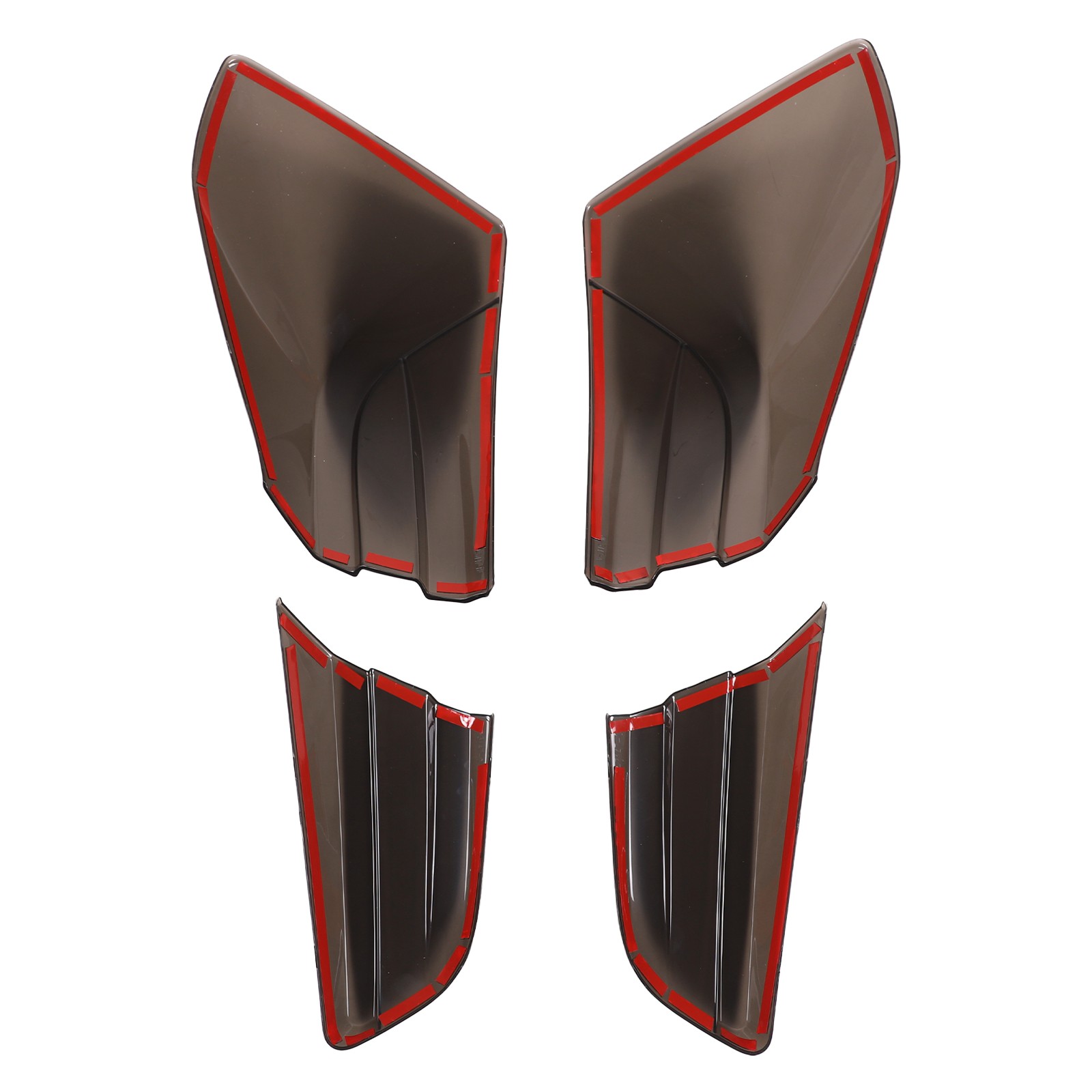 Smoked Rear Tail Light Guard Cover Trim For Maserati Ghibli 2021-24 US