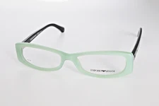 EMPORIO ARMANI EA 3007 5085 Aqua Green Opal/Black 53-16-140 Flex Frames Z230