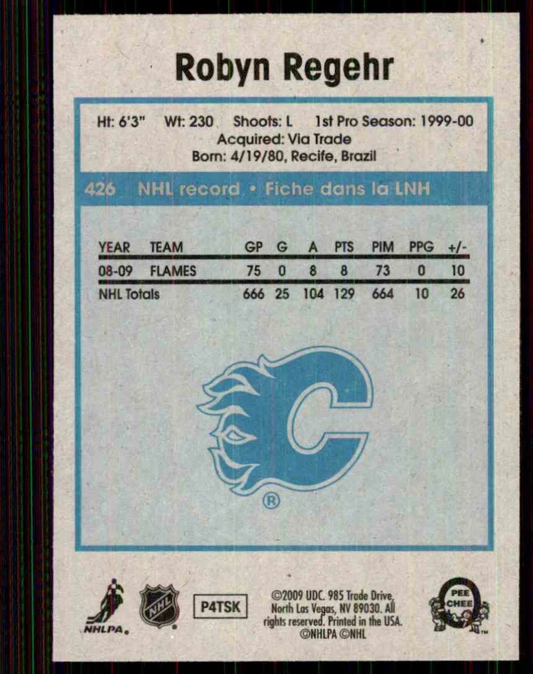2009-10 O-PEE-CHEE RETRO ROBYN REGEHR #426 - Image 2 of 2