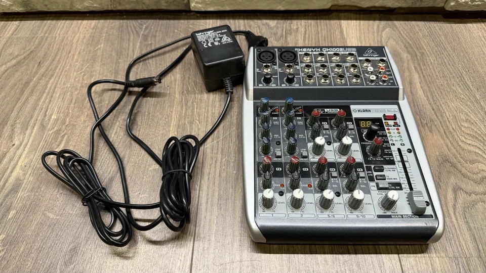 Behringer XENYX QX1002 USB Mischpult, inkl. vielen Anschlusskabeln - Bild 2 von 4