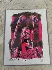 Finn Balor signed 11x14 Schamberger Art Print The Club Bullet Club Demon WWE Nxt