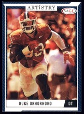 2024 SAGE Artistry Blue #66 Ruke Orhorhoro