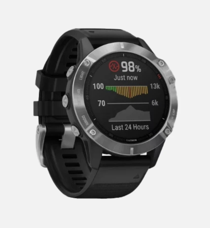 Garmin Fenix 6 Premium Multisport Watch Heart Rate Monitor GPS Watch - Silver - Bild 3 von 4