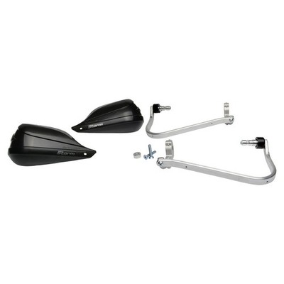 Barkbusters 2064360024 Storm Two Point Mounted Handguard Kit Black