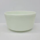 Vintage Pyrex Ribbed White Milk Glass #35 Mixing Serving Bowl 4 Qt. Made In USA