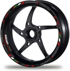 Ducati Hypermotard Stripes 939 796 1100 Motorcycle Wheel Decal Stickers Black
