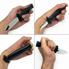 Retractable Fake Knife Magic Trick Prop Disappearing Blade Halloween Party Joke