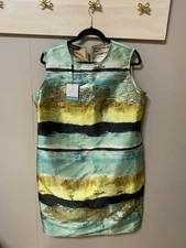 MING WANG brush Stroke Dress Size Medium 