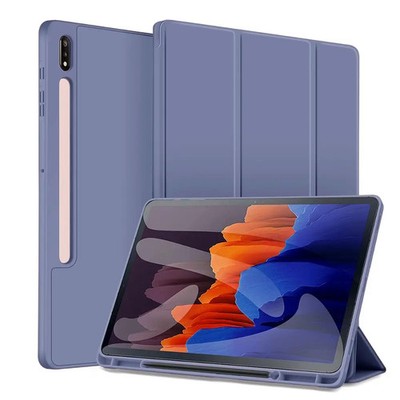 Cover For Samsung Galaxy Tab S7 FE S8 Plus 12.4 Case Pen Holder Protective Cover