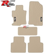 Fit 08-12 Honda Accord Car Floor Mats Custom Fit Carpets Beige Latex Rubber 5pc Fit 08-12 Honda Accord Car Floor Mats Custom Fit Carpets Beige Latex Rubber 5pc