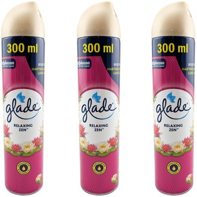 glade Lufterfrischer Spray RELAXING ZEN 3 x 300ml beseitigt Gerüche Raumduft