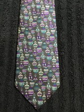 CHRISTIAN DIOR Monsieur Vintage Men Silk Tie Made in USA