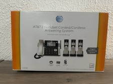AT T CL84365 Corded Telephone Caller ID Speakerphone w/3 handsets   
