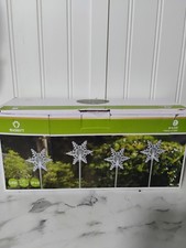 Christmas Snowflake Pathway Lights Set of 4 Yard Decor