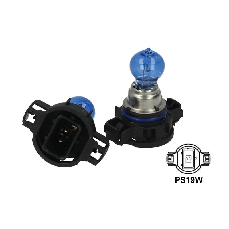 Lampada PS19W 12V 19W PG20-1 Super White Effetto Xenon Bianco Per VW Tiguan Jagu