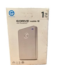 G Technology G-Drive Mobile USB 3.0 1TB Silver v3 External Hard NEW