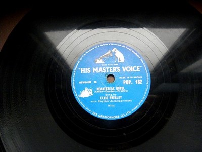 3283/ ELVIS PRESLEY-Heartbreak Hotel- I was the one-JUKEBOX-HIT-78rpm Schellack