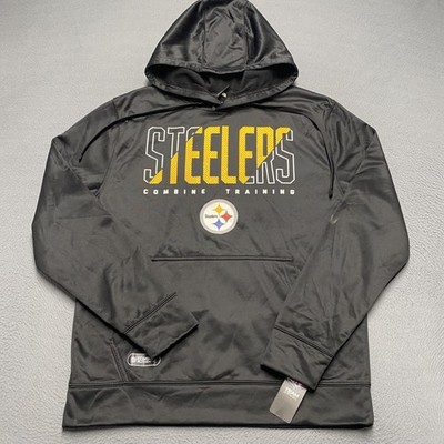 Pittsburgh Steelers Hoodie Mens Medium NFL Football Combine Training Pullover