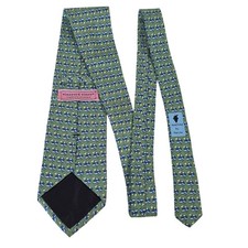 Vineyard Vines Mens Silk Tie Green Flip Flops Beach Balls Novelty Made in USA
