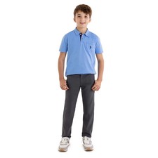 U.S. Polo Assn. Boys Play-Formance Pant with Stretch Dark Gray Size: 7 or 16