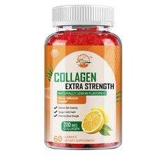 Premium Hydrolyzed Collagen Gummies with Vitamin C, Zinc  Biotin - 60 Gummies