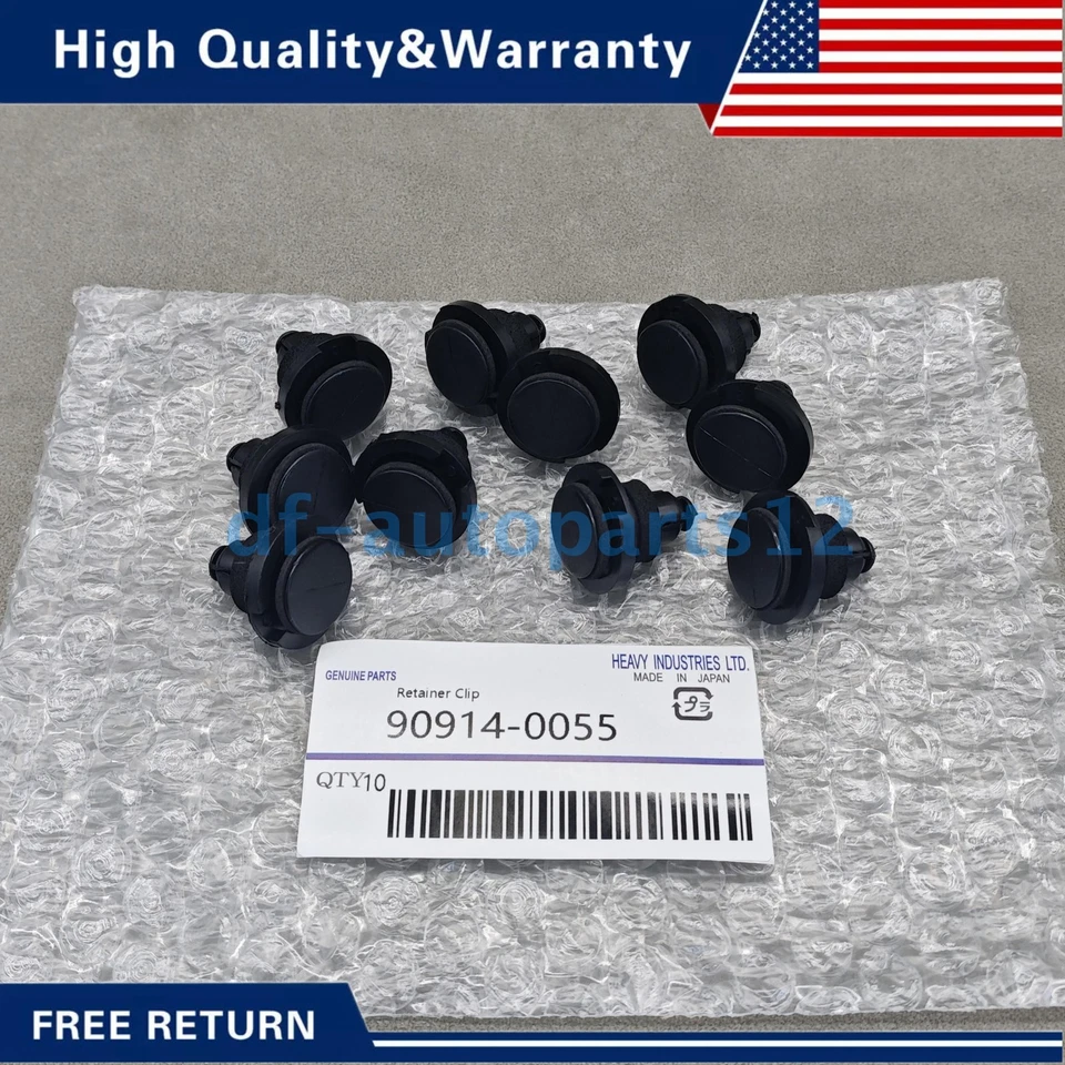 New 20 Rocker Moulding Clip Push Retainer 90914-0055 For Subaru Outback Tribeca Foto 2 de 4